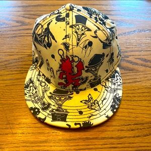 ICP Insane Clown Posse Hatchetman Joker Cards A Flex Hat - White, Red, & Black